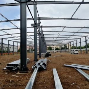 Prefabricated Frame Fireproof Large Span Steel Structure Workshop