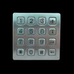 Backlight Type Metal Numeric Keypad , 4x4 Matrix Keyboard For Vending Machine