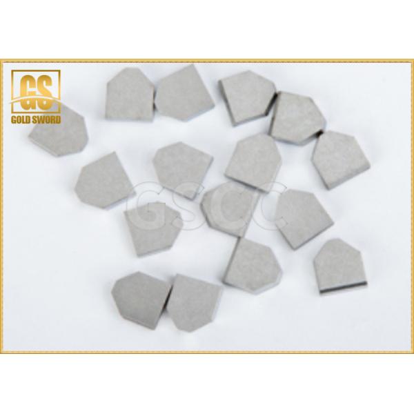 Quality Glossy Hard Metal Tungsten Carbide Brazed Tips High Wear Resistance wholesale