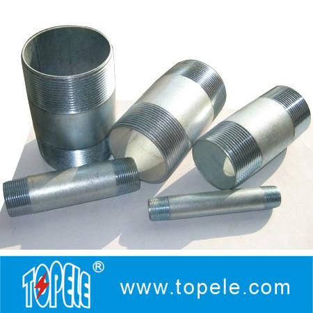 Customized Precise Thread Electro-galvanized Rigid Conduit Nipple Steel IMC