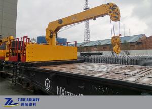 China Railway Crane Wagon 5/10 Tons Hydraulic Lift Crane Transfer Sleepers Rails Ballast on sale