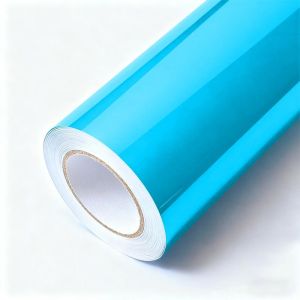 China Durable Gloss Ice Blue Vinyl Wrap Waterproof High Gloss Vinyl Wrap For Cars on sale