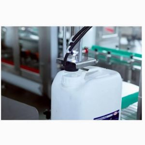 10-30L Fully Automatic Three Rows Push Filling Machine For Chemical Industry