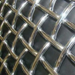 Double Crimped Steel Wire Mesh Stone Crusher Vibrating Screen Firm Structure