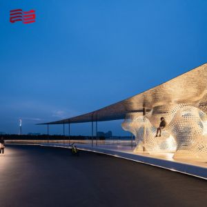 Artistic Leisure Pavilion Design and Construction for Modern Style Welding