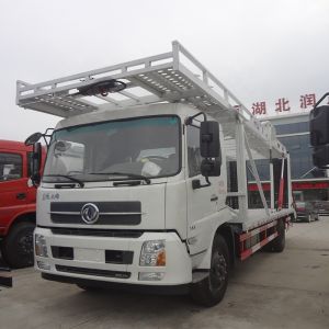 6 Car Capacity Vehicle Car Carrier Hauler Trailer Hydraulic Lifting Double Deck