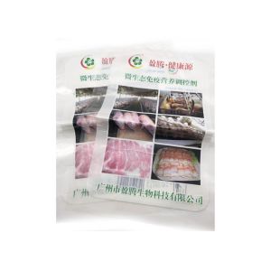 Food Grade Material Opaque 3 Side Seal Pouch For Meat With Bottom Open
