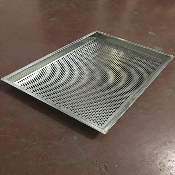 Perforated Baking Stainless Steel Wire Mesh Cable Tray Rectangular Shape Used In Oven