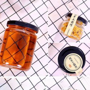 Reusable Glass Jam Jar Twist Off Cap Lightweight For Honey / Jam Machine Made