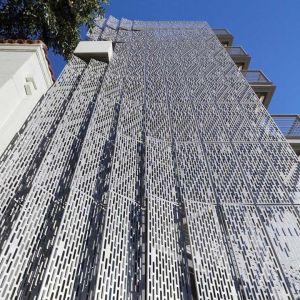 PVDF Coating Aluminum Cladding Panel With Customized Perforation