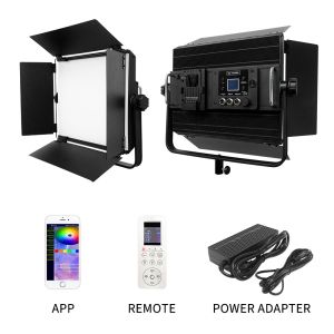 Compact 2700K RGB LED Video Light 120w 96ra LED Panel Light Kit For Photoghaphy