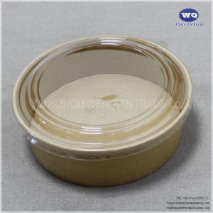 1300ml Kraft Paper Salad Bowl With PET Lid-Disposable Paper Bows-soup bowls