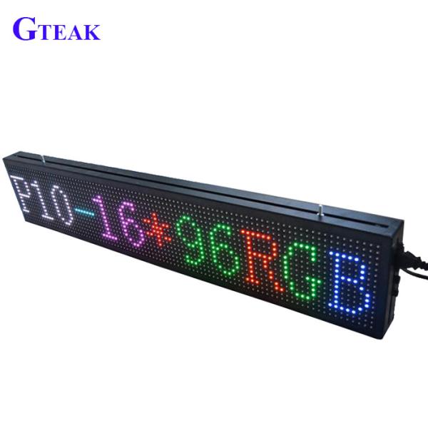 Quality 10mm Pixel Pitch Customized Full Color RGB LED Display Board Message Sign with High Brightness and 2500cd/sqm Brightness wholesale