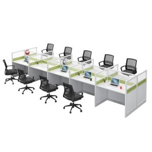 China Modernity Style Private Domain Desk and Chair Set for Staff Independent Workstation on sale