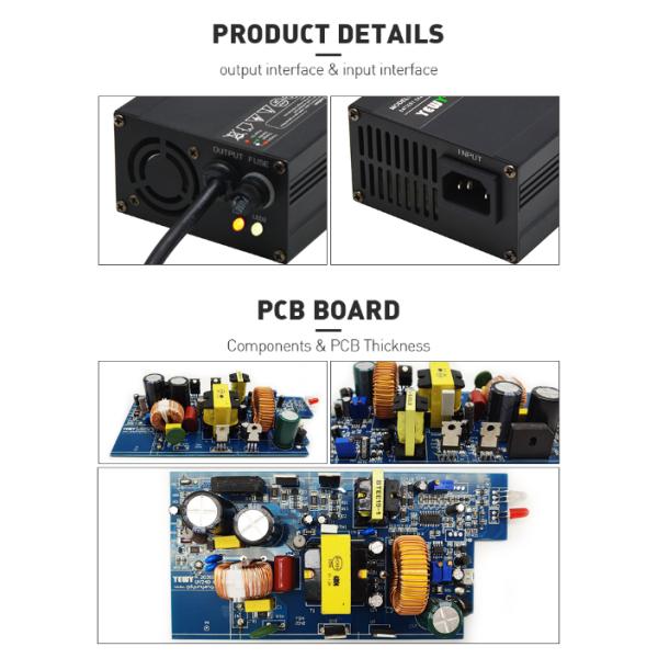 12v 15a 24v 8a Motorcycle Lithium Battery Charger 48v 4a Lithium Lifepo4 Charger