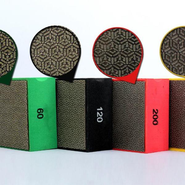 Quality Snowflake Pattern Diamond Hand Pads For Glass Abrasive Blocks wholesale