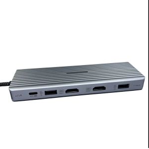 13 In 1 USB C Hub Docking Station Dual Display Triple Display With Audio