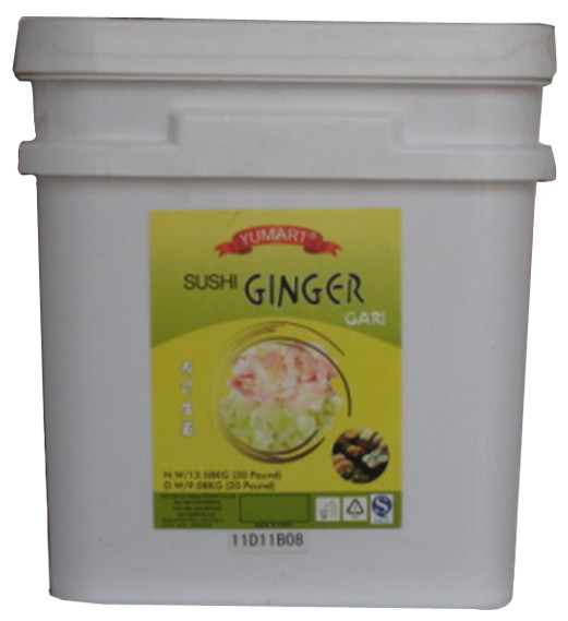 Quality OEM Red Sliced Pickled Sushi Ginger 9.08kg wholesale