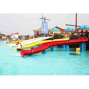 Customized Children Water Slides Amusement Park Games With Galvanized Steel