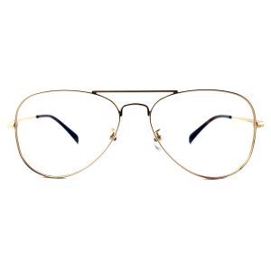 FM2569 Full Rim Optical Metal Frame Pilot Eyeshape Unisex Glasses Eyewear