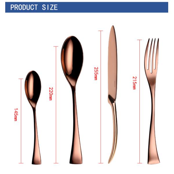 SS304 1810 Stainless Steel Flatware , Solid handle 1810 Silverware