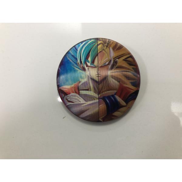 Quality 5.8*5.8cm PET 3D Lenticular Anime Button Badge For Bag wholesale