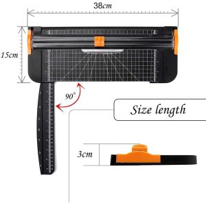 Compact A4 Mini Paper Cutter Cutting Thickness 15 Sheets Manual Operation for