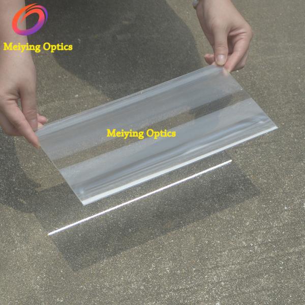 Quality PMMA material linear fresnel lens,acrylic fresnel lens 250*150mm with focal length 120mm wholesale