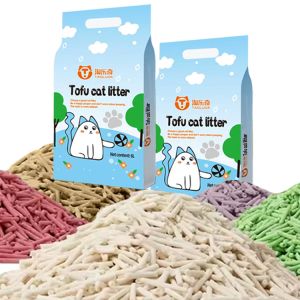Cheap Easy Scoop Tofu Sand Litter 6L Non Smelling Cat Litter Antibacterial for sale