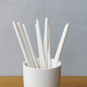 OEM 6mm 197mm Paper Drinking Straws Bulk For Milkshake