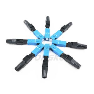 China 55mm UPC Fast Optical SM Fiber Connector SX Core SC/UPC on sale