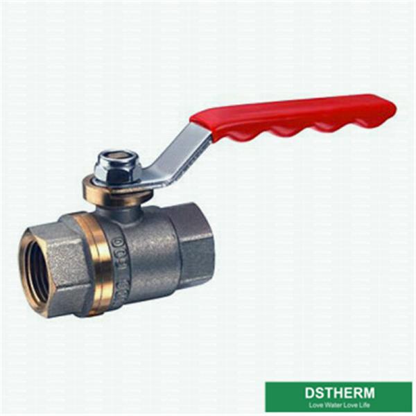 Customized Forged Brass Ball Valve Steel Handle Double Female Threaded Two