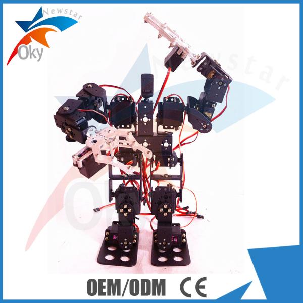 Quality Humanoid Robot 15 degrees of freedom biped robot with claws full steering bracket wholesale