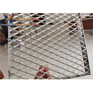 3.0mm Mild Steel Aluminum Expanded Mesh Fluorocarbon Spraying