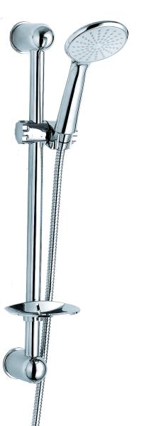 Quality Chrome Shower Riser Rail Kit , Adjustable Shower Rail Slider Kit wholesale