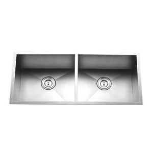 Right Angle Corner Two Basin Kitchen Sink