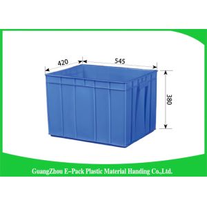 Rectangle Folding Plastic Storage Trays Long Service Life 545 * 420 * 380mm