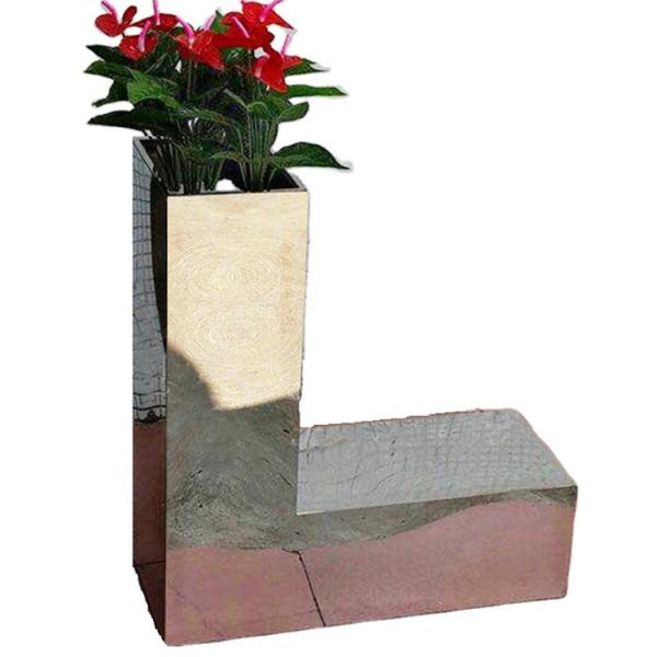 Quality Silver flower pots on the balkon letters metal planters wholesale