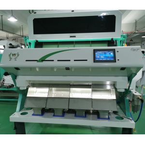 CCD Optical Rice Color Sorter , 4 Chutes Wheat Color Sorting Machine