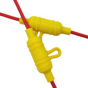5x20mm Yellow Molded Cartridge Fuse Holder 1-20A 250V 600V For New Energy