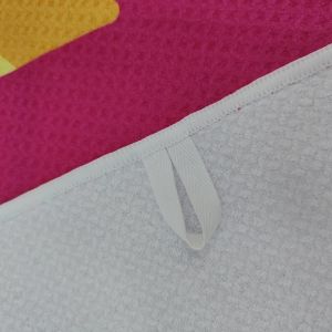 OEM Custom Design Printed Sublimation Reactive Printed Microfiber Waffle Weave