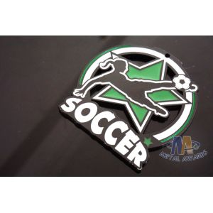 Die Casting Zinc Alloy Soft Enamel Metal Soccer Glow In The Dark Medals For Any