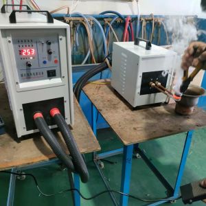 Cheap Automatic Copper Coil Induction Hardening Machine With Horizontal Quenching / Pushing System for sale