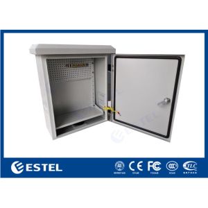 Rainproof Robust IP55 Outdoor Pole Mount Enclosure With Back Panel / Circuit