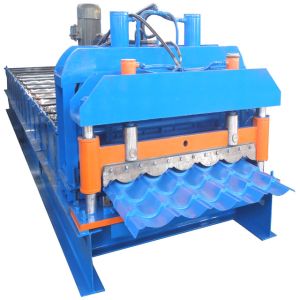 640mm Glazed Steptile Ppgl Roof Tile Roll Forming Machine