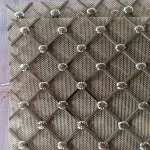 Polished Twill Weave Decorative Wire Mesh Grilles Eco Friendly