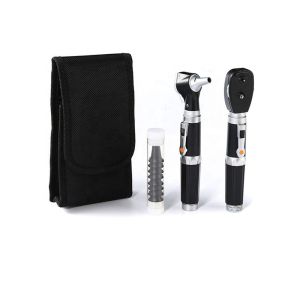 Medical Rechargeable Tongue Depressor Set Steel Diagnostic Otoscope Ent