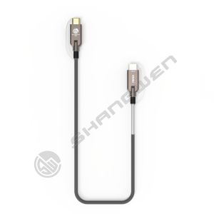 2.1 HD Link Port Fiber Optic Cable TPU Shell Stainless Steel 304 Armored Tube