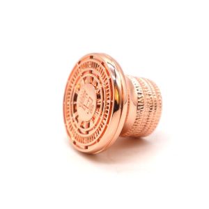 China Custom Perfume Cap Luxury Gold Plated Free Design Custom Logo on sale