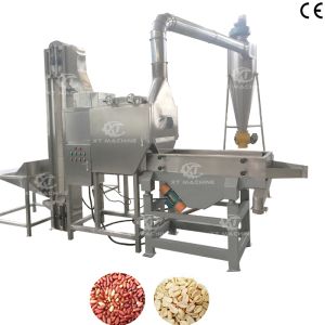 China Food Grade Automatic Peanut Blanching and Splitting Machine with Split Rate  on sale